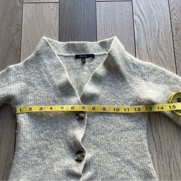 Quince Women's Light Gray Button-Up Cardigan - Picture 6 of 6